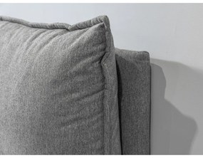 Béžová čalúnená dvojlôžková posteľ s úložným priestorom a roštom 160x200 cm Garancia – Bobochic Paris