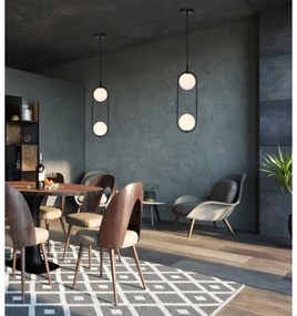 Luster na lanku CORDEL 2xG9/28W/230V čierna