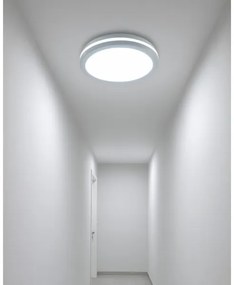 LED Stropné svietidlo s pohybovým senzorom LED/20W/230V 3000/4000/6500K IP54 biele