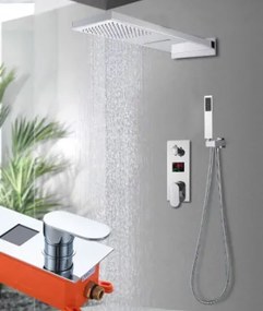 Chrómový LCD Sprchový set - QC30