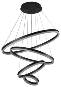 LED Stmievateľný luster na lanku LED/165W/230V 3000-6500K + diaľkové ovládanie