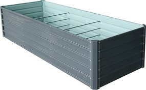 Vyvýšený záhradný záhon BestBerg VZ-1250A / 1250 l / 240 x 90 x 58 cm / sivá