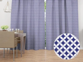Biante Bavlnený záves Sandra SA-241 Tmavo modré Maroko 150x150 cm
