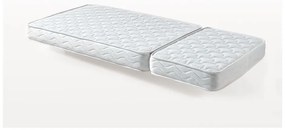 Biela rastúca detská posteľ z borovicového dreva s úložným priestorom s matracom/s roštom Jumper – Vipack