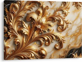 Obraz - Mramor so zlatom (70x50 cm)