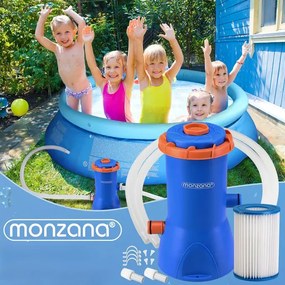 InternetovaZahrada Bazénové filtračné čerpadlo MZP90 modrá/oranžová 3 800 l/h
