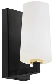 Argon 8056 - Nástenná lampa CAMELOT PLUS 1xE27/15W/230V čierna/biela/zlatá AR8056