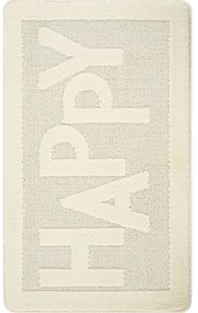 Krémová kúpeľňová predložka 60x100 cm Happy – Foutastic