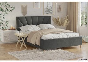 IRENA 160X200 ČALÚNENÁ MANŽELSKÁ POSTEĽ S ROŠTOM A ÚLOŽNÝM PRIESTOROM