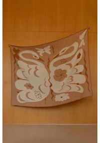 Ľanová utierka Kaksin 46x70, bielo-škoricová