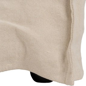 Krémová ľanová pohovka 200 cm – Ixia