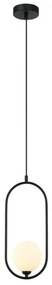 ITALUX PND-3965-1-BK - Luster na lanku LUPUS 1xG9/25W/230V čierna