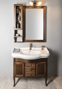 Sapho Sapho, RETRO zrkadlo zrkadlo v drevenom ráme 70x115cm, buk, 1680