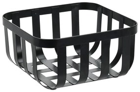 Kovový košík Folyn 19,5 cm čierny