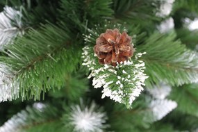 Vianočný stromček Borovica diamantová so striebornými trblietkami 220 cm