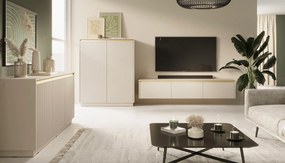 Dizajnová komoda SCARLET 154cm béžová
