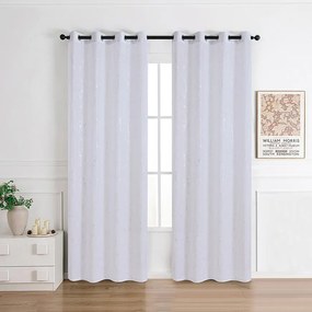 Záclona na krúžkoch Anabel silver RP493 290x245 cm