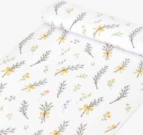 Goldea veľkonočná teflónová látka na obrusy - bahniatka 160 cm