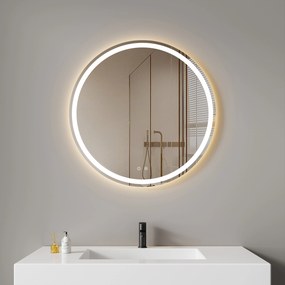 LED zrkadlo okrúhle 80 cm