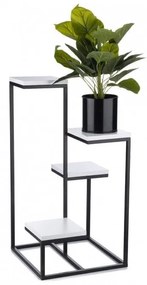 Stojan na kvety KASKADA 79x40 čierna/biela