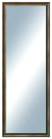 DANTIK - Zrkadlo v rámu, rozmer s rámom 50x140 cm z lišty Ferrosa bronzová (3143)
