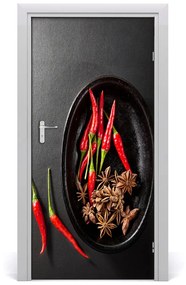 Fototapeta na dvere samolepiace chilli 85x205 cm