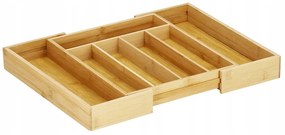 Verk 27056 Bambusový organizér do zásuvky, 7 přihrádek, 39 cm