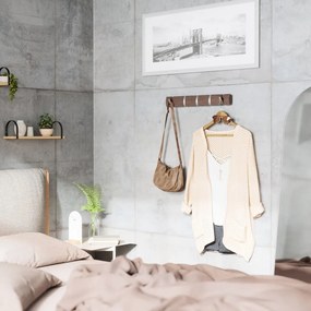 Sivý nástenný vešiak z topoľového dreva Flip - Umbra