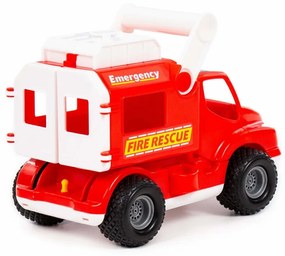 LEAN TOYS Plastové hasičské auto ConsTruck červené