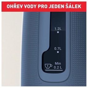 Tmavomodrá plastová rýchlovarná kanvica 1,7 l KO2M0410 – Tefal