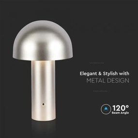 LED Stmievateľná dobíjacia stolná lampa LED/1W/5V 3000-6000K 1800 mAh zlatá