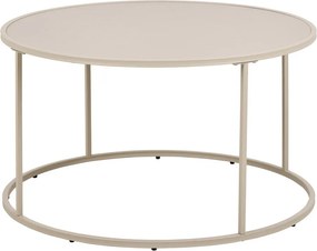 Sivý oceľový okrúhly konferenčný stolík ø 80 cm Seaford – Actona