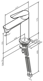 Umývadlová batéria AM.PM Hit FTA02133 jednopáková, biela