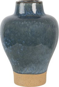 Modro hnedá keramická váza Lorenzo - Ø 21 * 31 cm