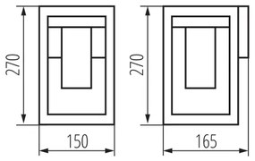 Kanlux 34981 - Vonkajšie nástenné svietidlo VIMO 1xE27/15W/230V IP44 medená