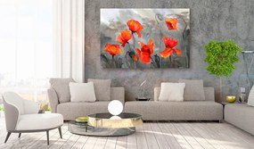 Artgeist Obraz - Poppies (Watercolour) Veľkosť: 120x80, Verzia: Premium Print