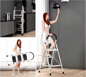 CROWNMAN Skladací domový rebrík 3-stupňový