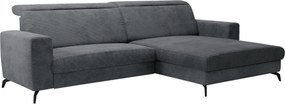XXXLutz ROHOVÁ SEDAČKA, textil, sivá Sit & More - Sedačky - 000144000202