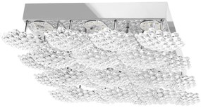 Toolight Toolight, LED stropné svietidlo 38x35cm, 40W, 4000K, 3600lm, MS015-C, chrómová, OSW-09627