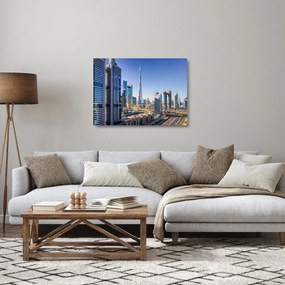 Sklenený obraz - Dubajskej ráno (70x50 cm)