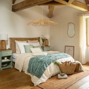 Atmosphera - Nástenné zrkadlo LIVIA 75x45 cm pavlonie