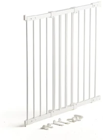 Detská zábrana na schody, 670-1060 mm, biela