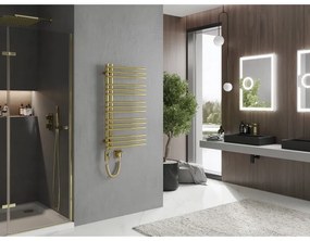 Mexen Neptun, elektrické vykurovacie teleso 900 x 500 mm, 300 W, zlatá lesklá, W101-0900-500-2300-50