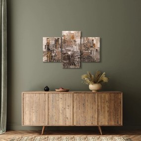 Obraz - Abstrakcia v hnedých tónoch (90x60 cm)