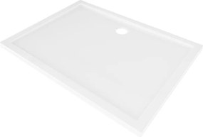 Mexen, Mexen Flow obdĺžniková sprchová vanička slim 75 x 100 cm, biely lesk - 46R107510