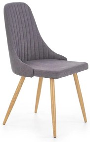 Stolička K285 tkanina/kov tmavý popol 56x49x91