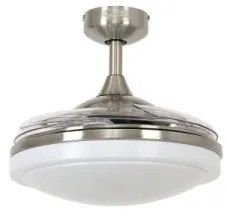 FANAWAY 212982- Stropný ventilátor EVORA 2xE27/20W/230V chróm + diaľkové ovládanie