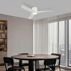 ZEVENTI - LED stropný ventilátor ORBITO LED/24W/230V Wi-Fi Tuya biely + diaľkové ovládanie