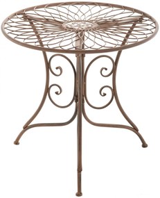 Kovový stôl GS19999 - Hnedá antik