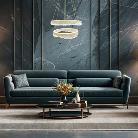 LED Luster na lanku LED/85W/230V pr. 60 cm zlatá